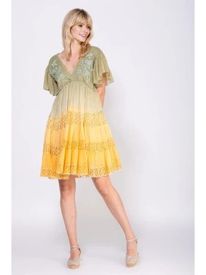 Zdjęcie produktu Peace & Love Sukienka w kolorze oliwkowo-żółtym rozmiar: M