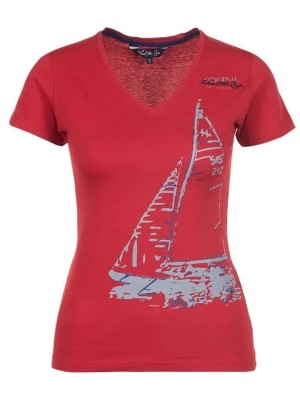 Zdjęcie produktu Peak Mountain Koszulka "Adrio" w kolorze czerwonym rozmiar: M