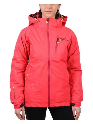 Zdjęcie produktu Peak Mountain Kurtka narciarska 3w1 "Acixi" w kolorze różowo-fioletowym rozmiar: S