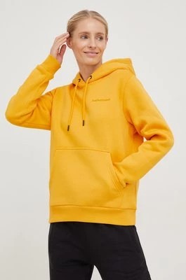 Zdjęcie produktu Peak Performance bluza damska kolor żółty z kapturem gładka