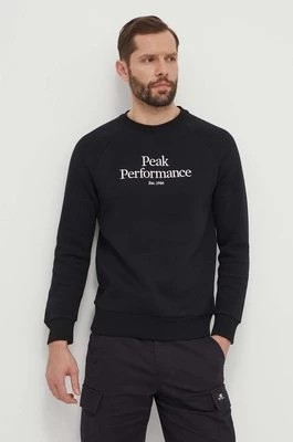 Zdjęcie produktu Peak Performance bluza męska kolor czarny z aplikacją