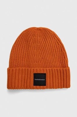 Zdjęcie produktu Peak Performance czapka kolor pomarańczowy