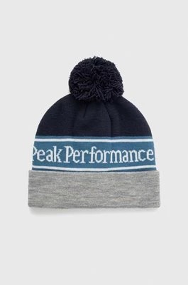 Zdjęcie produktu Peak Performance czapka kolor szary z grubej dzianiny