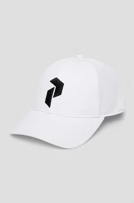 Zdjęcie produktu Peak Performance czapka z daszkiem bawełniana kolor biały z aplikacją