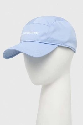 Zdjęcie produktu Peak Performance czapka z daszkiem Tech Player kolor niebieski z nadrukiem