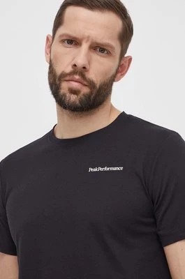 Zdjęcie produktu Peak Performance t-shirt męski kolor czarny gładki