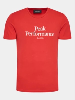 Zdjęcie produktu Peak Performance T-Shirt Original G77692400 Czerwony Slim Fit