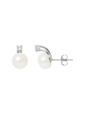 Zdjęcie produktu Pearline Srebrne kolczyki-wkrętki z perłami rozmiar: onesize