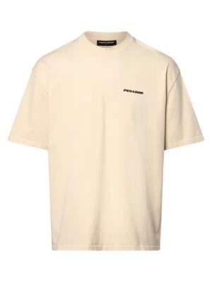 Zdjęcie produktu PEGADOR Koszulka męska Mężczyźni Bawełna beżowy jednolity,