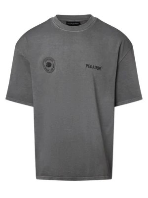Zdjęcie produktu PEGADOR Koszulka męska Mężczyźni Bawełna szary nadruk,