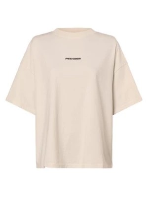 Zdjęcie produktu PEGADOR T-shirt damski Kobiety Bawełna beżowy|biały nadruk,