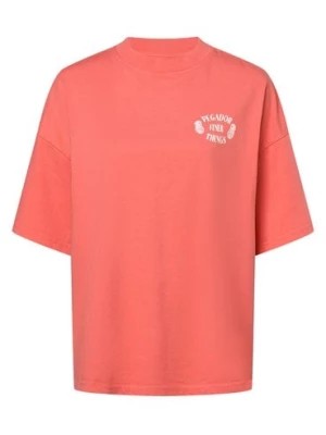 Zdjęcie produktu PEGADOR T-shirt damski Kobiety Bawełna wyrazisty róż nadruk,