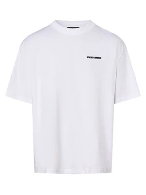 Zdjęcie produktu PEGADOR T-shirt męski Mężczyźni Bawełna biały jednolity,