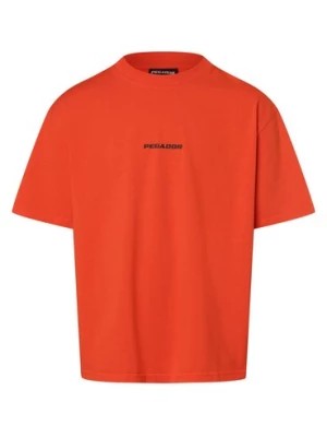 Zdjęcie produktu PEGADOR T-shirt męski Mężczyźni Bawełna pomarańczowy jednolity,