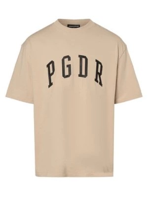Zdjęcie produktu PEGADOR T-shirt męski Mężczyźni Dżersej beżowy nadruk,