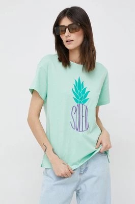 Zdjęcie produktu Pennyblack t-shirt bawełniany kolor zielony