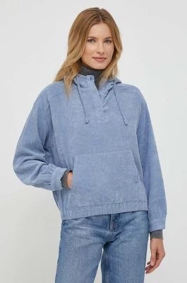 Zdjęcie produktu Pepe Jeans bluza damska kolor niebieski z kapturem gładka