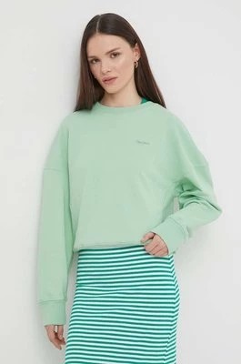 Zdjęcie produktu Pepe Jeans bluza damska kolor zielony gładka