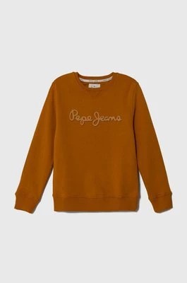 Zdjęcie produktu Pepe Jeans bluza dziecięca kolor pomarańczowy z nadrukiem