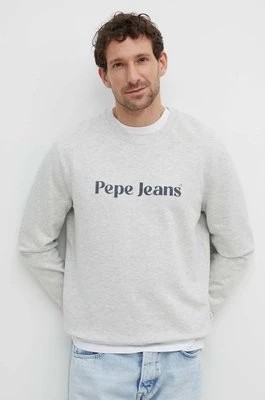 Zdjęcie produktu Pepe Jeans bluza REGIS męska kolor szary z nadrukiem PM582667