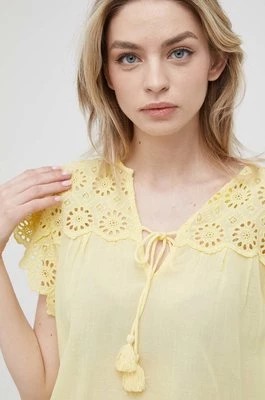 Zdjęcie produktu Pepe Jeans bluzka STELLA damska kolor żółty gładka