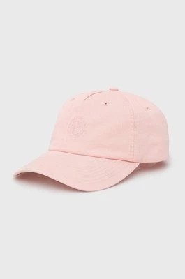 Zdjęcie produktu Pepe Jeans czapka Tacio kolor różowy z aplikacją