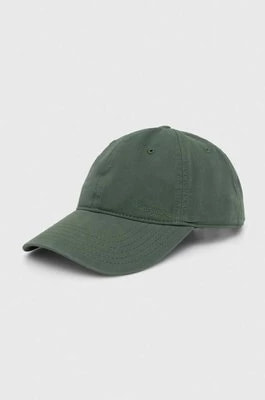 Zdjęcie produktu Pepe Jeans czapka z daszkiem bawełniana kolor zielony gładka