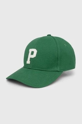 Zdjęcie produktu Pepe Jeans czapka z daszkiem bawełniana kolor zielony wzorzysta