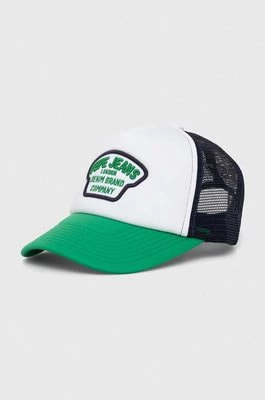 Zdjęcie produktu Pepe Jeans czapka z daszkiem dziecięca NIGEL JR kolor zielony z aplikacją
