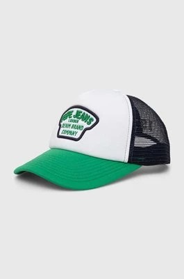 Zdjęcie produktu Pepe Jeans czapka z daszkiem kolor zielony wzorzysta