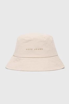 Zdjęcie produktu Pepe Jeans kapelusz kolor beżowy