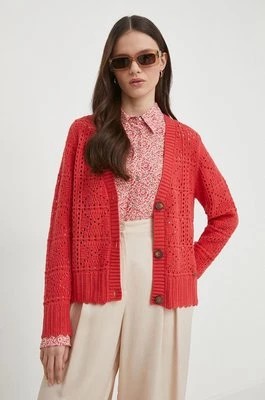 Zdjęcie produktu Pepe Jeans kardigan GRACE damski kolor czerwony lekki