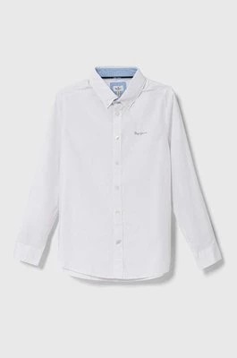 Zdjęcie produktu Pepe Jeans koszula bawełniana dziecięca kolor biały