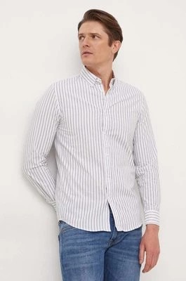 Zdjęcie produktu Pepe Jeans koszula bawełniana męska kolor biały regular z kołnierzykiem button-down