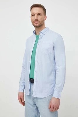 Zdjęcie produktu Pepe Jeans koszula bawełniana Prince męska kolor niebieski regular z kołnierzykiem button-down