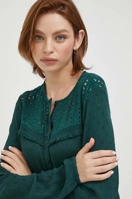 Zdjęcie produktu Pepe Jeans koszula ISABEL damska kolor zielony regular
