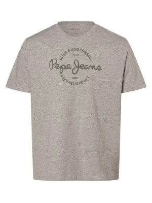 Zdjęcie produktu Pepe Jeans Koszulka męska - Craigton Mężczyźni Bawełna szary nadruk,