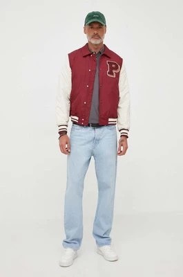 Zdjęcie produktu Pepe Jeans kurtka BARNOLD męska kolor bordowy przejściowa