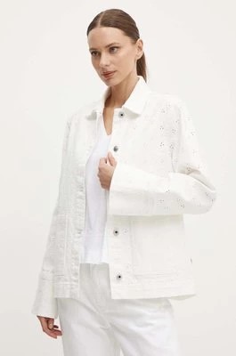 Zdjęcie produktu Pepe Jeans kurtka jeansowa ANNY ANGLAISE damska kolor biały przejściowa PL402383