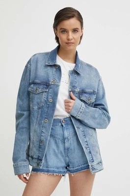 Zdjęcie produktu Pepe Jeans kurtka jeansowa BOYFRIEND JACKET damska kolor niebieski przejściowa oversize PL402390RH8
