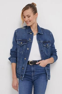 Zdjęcie produktu Pepe Jeans kurtka jeansowa damska kolor granatowy przejściowa