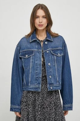 Zdjęcie produktu Pepe Jeans kurtka jeansowa damska kolor granatowy przejściowa oversize