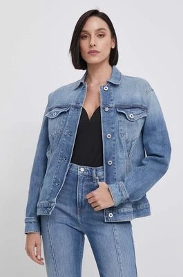 Zdjęcie produktu Pepe Jeans kurtka jeansowa damska kolor niebieski przejściowa