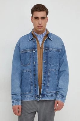 Zdjęcie produktu Pepe Jeans kurtka jeansowa męska kolor niebieski przejściowa