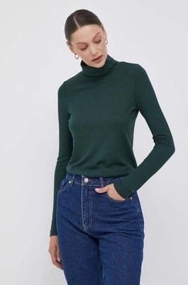 Zdjęcie produktu Pepe Jeans longsleeve DEBORAH damski kolor zielony z golfem