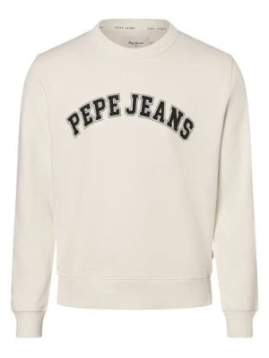 Zdjęcie produktu Pepe Jeans Męska bluza nierozpinana Mężczyźni Bawełna biały nadruk,