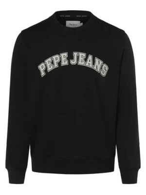 Zdjęcie produktu Pepe Jeans Męska bluza nierozpinana Mężczyźni Bawełna czarny nadruk,
