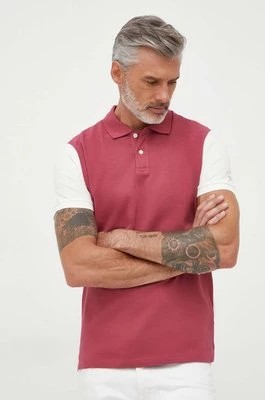 Zdjęcie produktu Pepe Jeans polo bawełniane Londgford kolor różowy wzorzysty