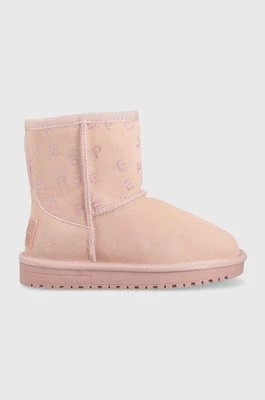 Zdjęcie produktu Pepe Jeans śniegowce zamszowe dziecięce kolor różowy