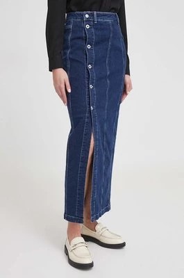 Zdjęcie produktu Pepe Jeans spódnica jeansowa kolor granatowy maxi prosta